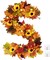 5.7 Ft/Piece Lighted Sunflower Autumn Leaves Garland with Berry Pumpkin Decoration, Fall Flower Garland for Wedding Outdoor Mantle Thanksgiving Decor (1Pcs)